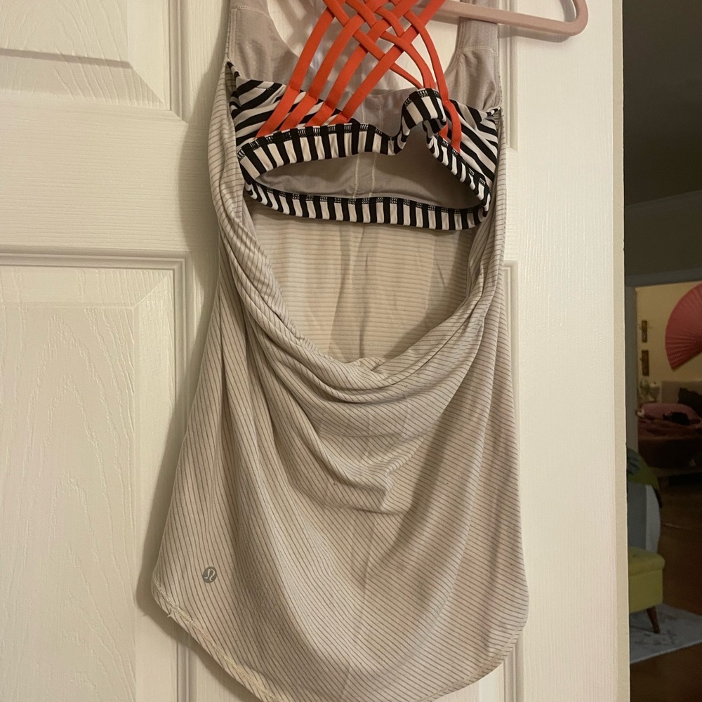 Striped Tank Top with Strappy Back